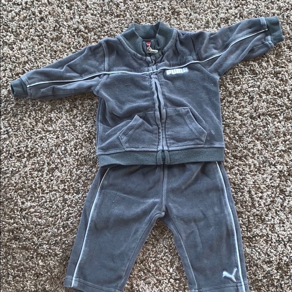 Baby boys puma velour outfit